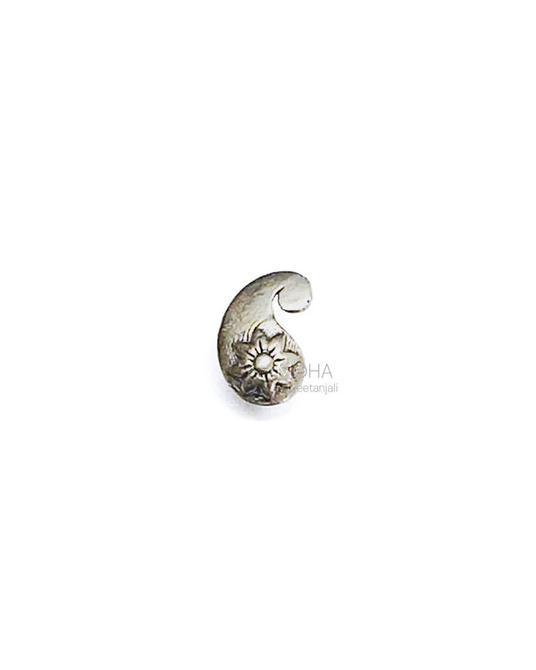 Paisley silver Nose pin by MOHA