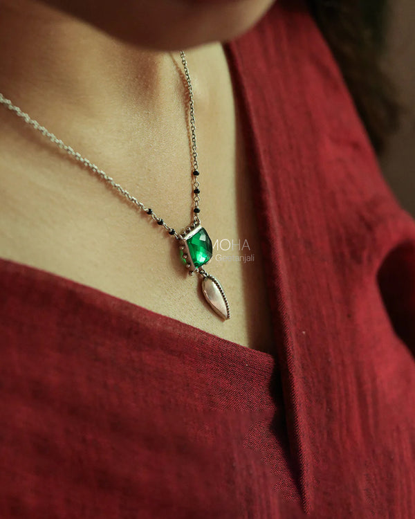 Panna Silver Mangalsutra by MOHA