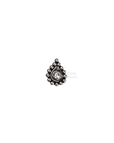 Panna Silver Nosepin with stone by MOHA
