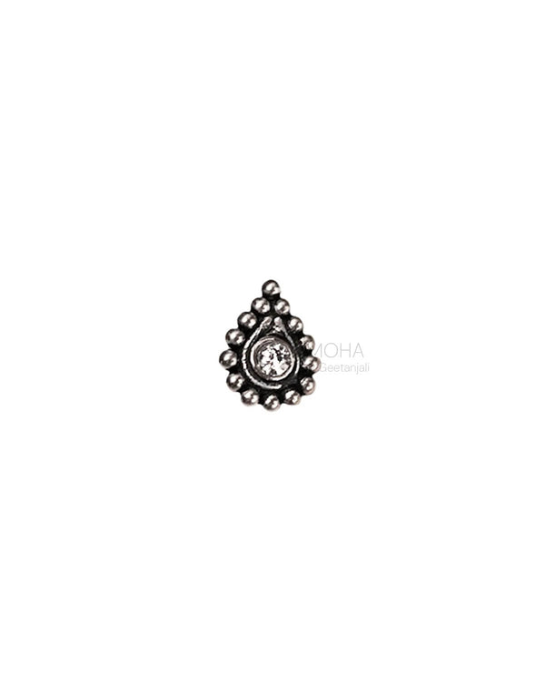 Panna Silver Nosepin with stone by MOHA