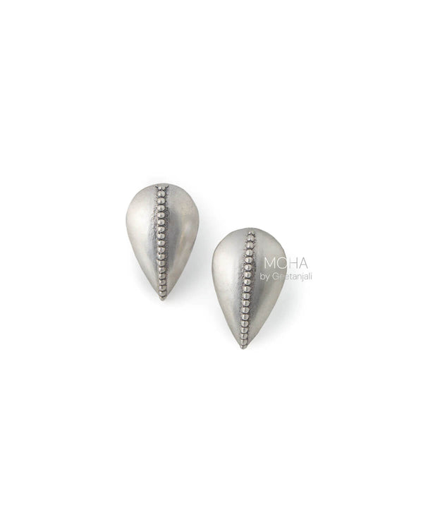 Panna Silver Stud Earrings by MOHA