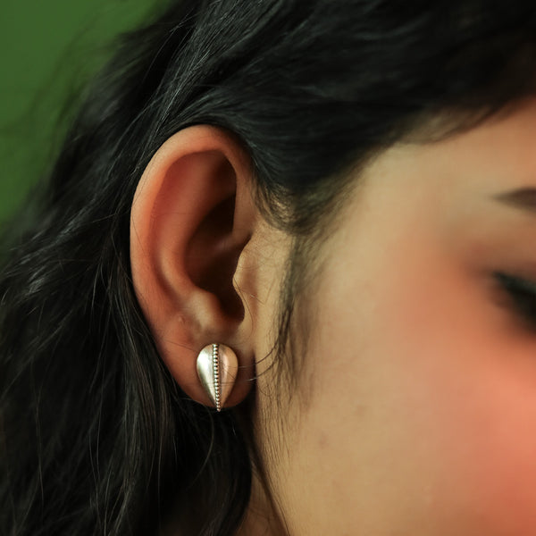 Panna Silver Stud Earrings by MOHA