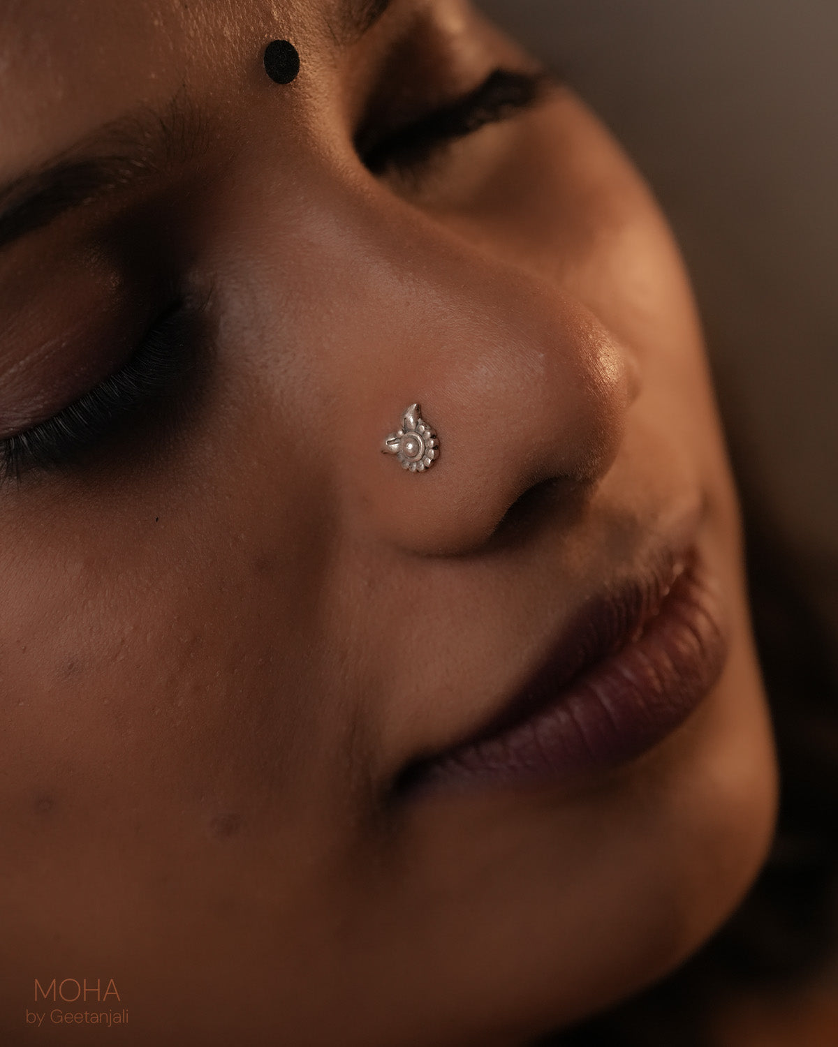 Phool Silver Nosepin by MOHA