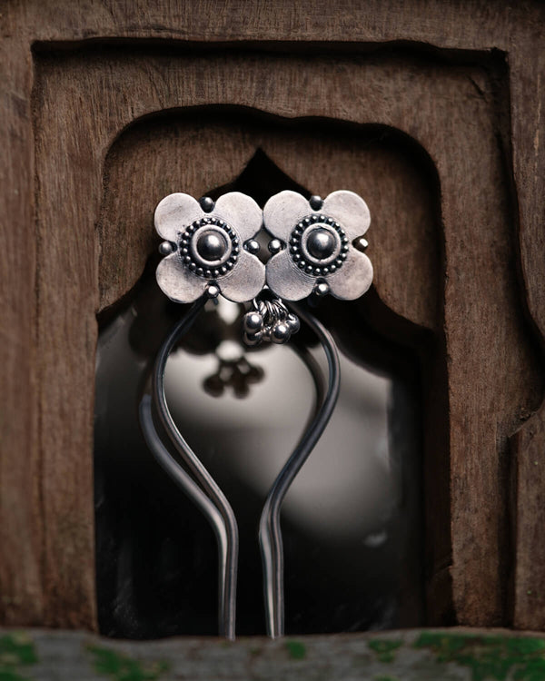 Phooljhadi Silver Hairpin by MOHA