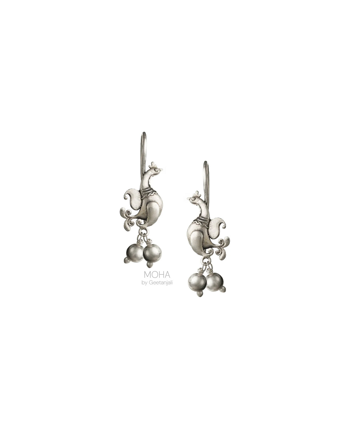 Pihu Silver Bugadi Earrings by MOHA
