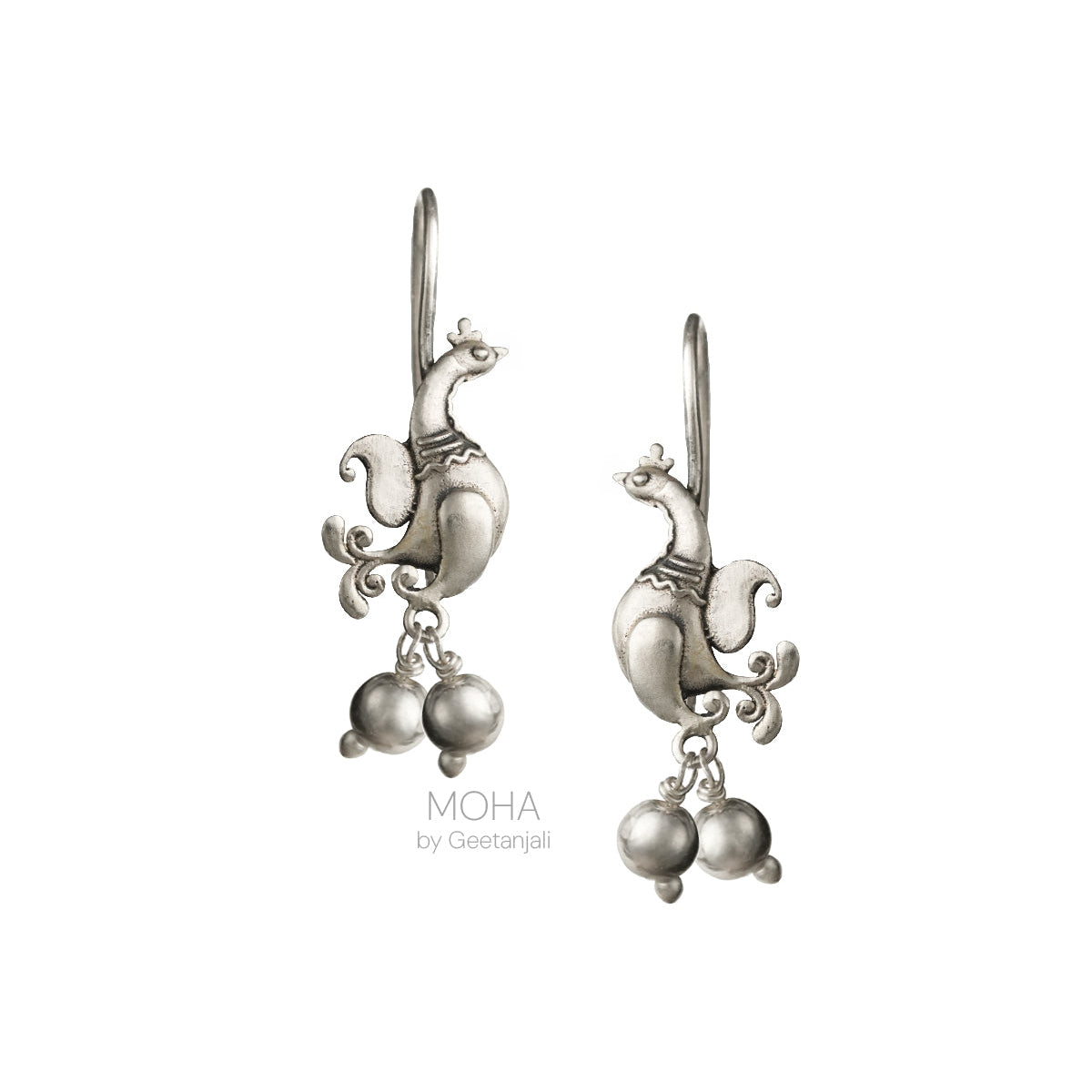 Pihu Silver Bugadi Earrings by MOHA