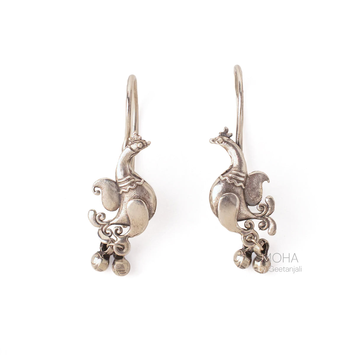 Pihu Silver Bugadi Earrings by MOHA