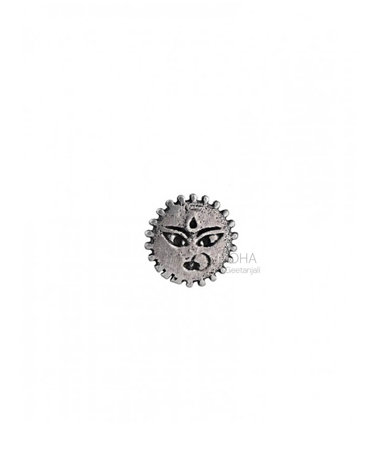 Powerful Goddess Silver Nose Pin by MOHA