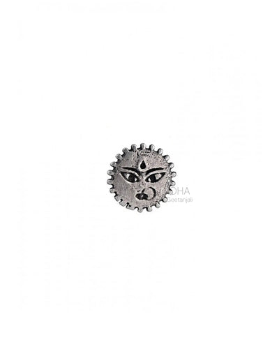 Powerful Goddess Silver Nose Pin - Pierced by MOHA