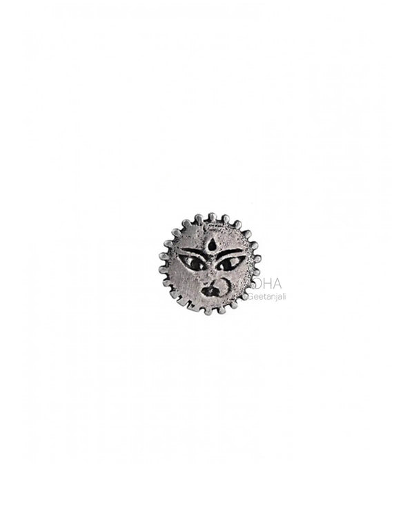 Powerful Goddess Silver Nose Pin by MOHA
