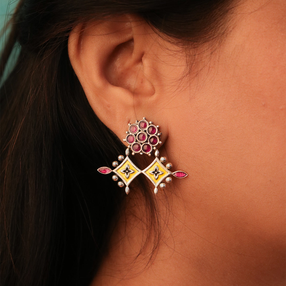 prakriti silver earrings by moha