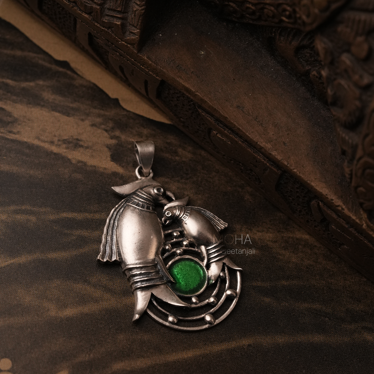 Prem Silver Pendant by Moha (Only Pendant)