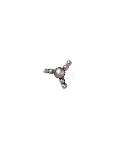 Rachna Silver Nosepin by MOHA