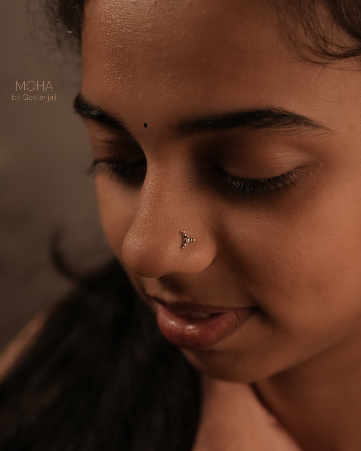 Rachna Silver Nosepin by MOHA