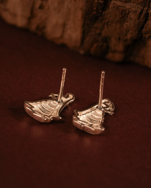 Radhika Silver Stud Earrings by MOHA