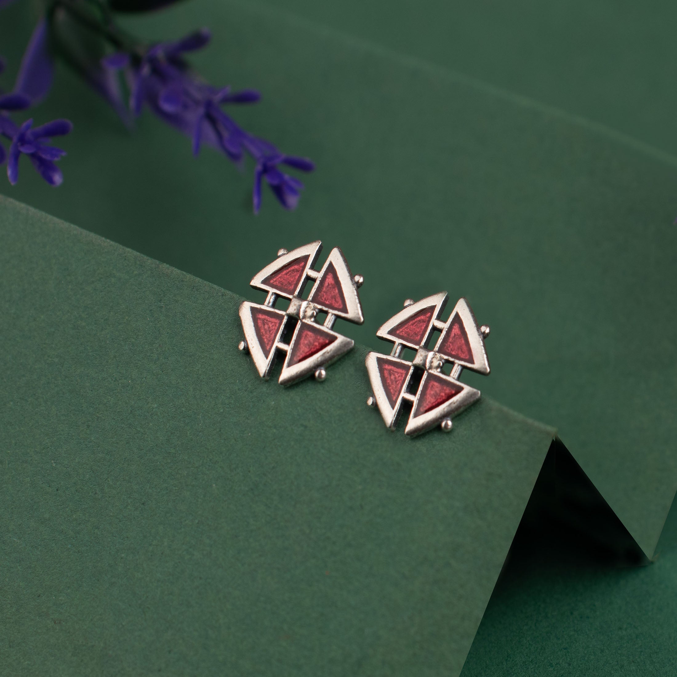 raga silver earrings by moha
