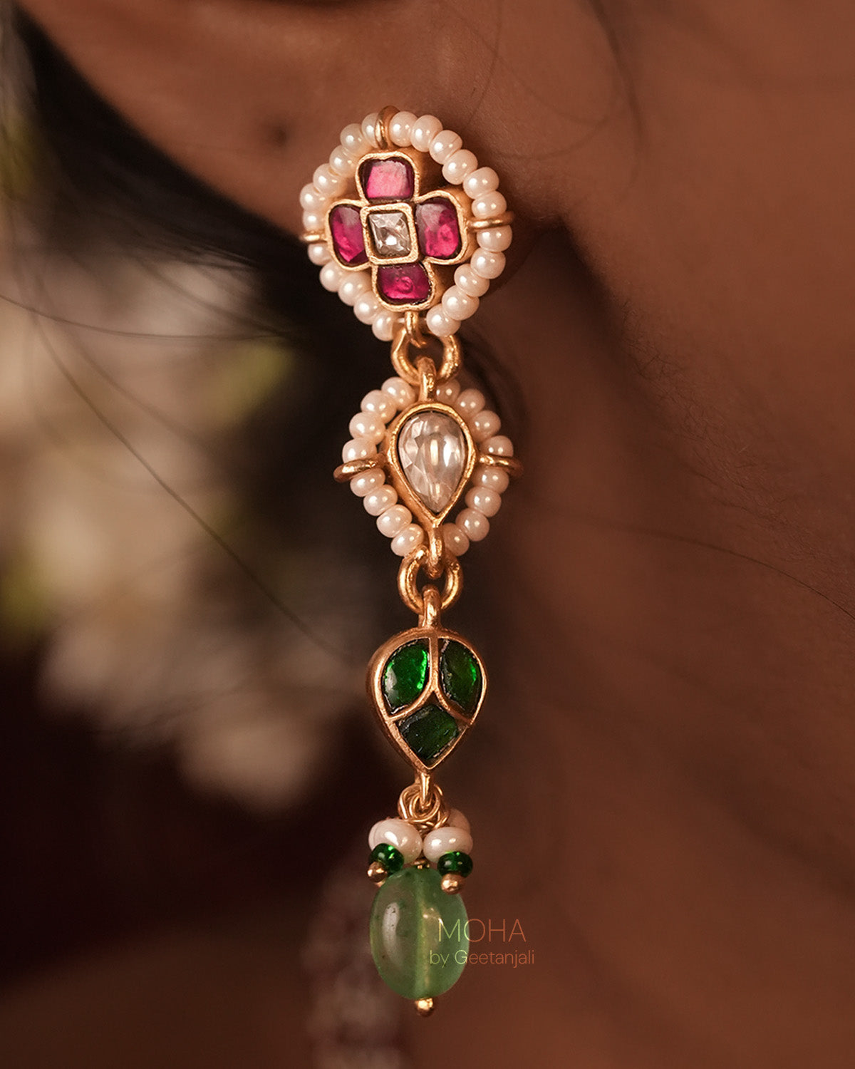 Ragini Silver Earrings by MOHA