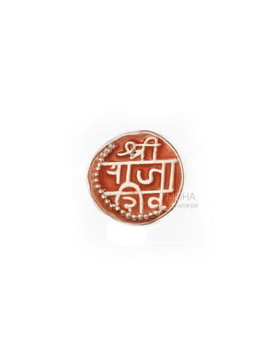 Raja Shivaji Silver Brooch Pin (Big) by MOHA