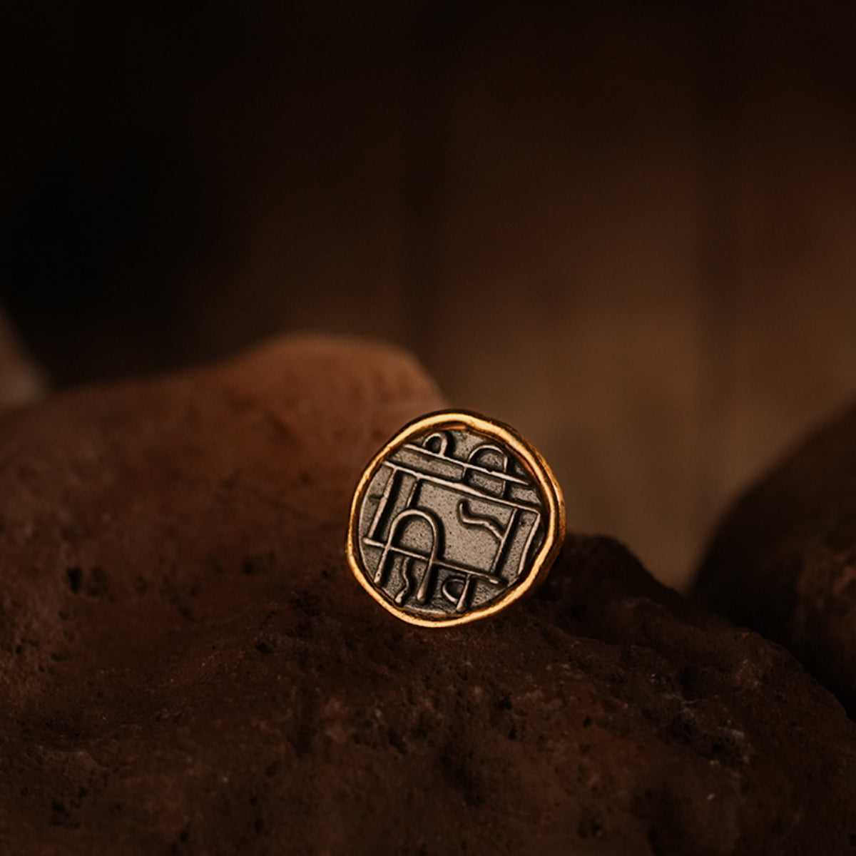 Raja Shivaji Silver Brooch Pin by MOHA