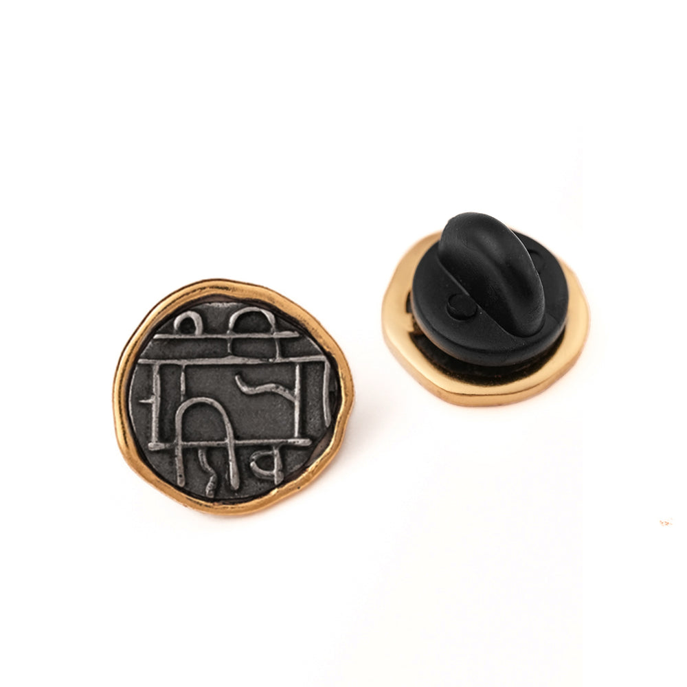 Raja Shivaji Silver Brooch Pin by MOHA