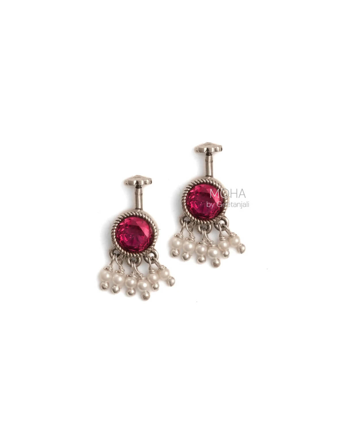 Rani Silver Bugadi with Pearls by MOHA