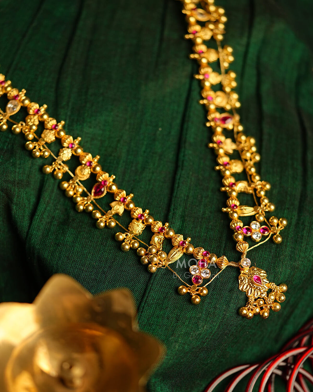 Ratna Saaj Necklace Gold Plated by MOHA