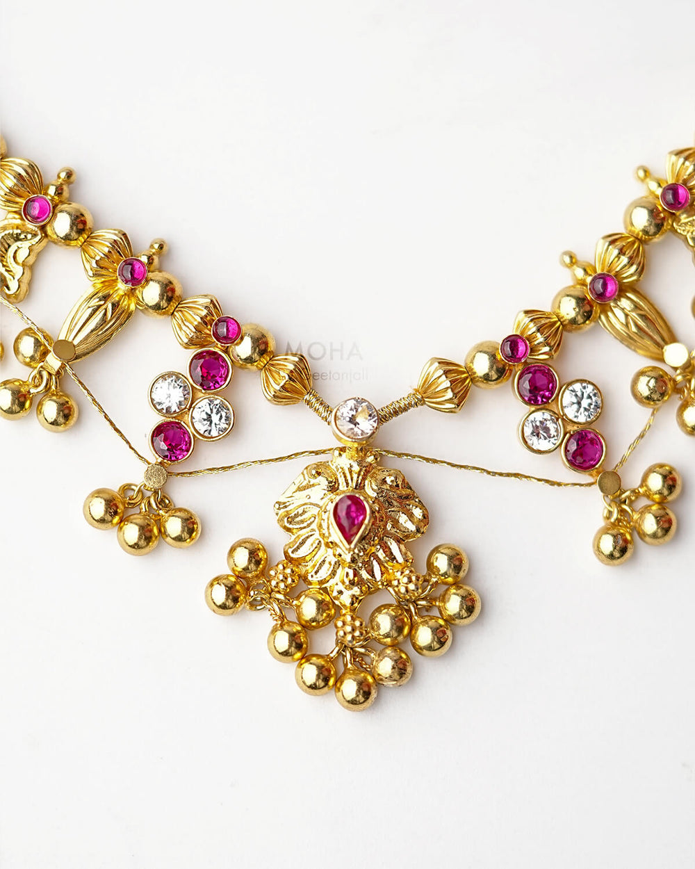 Ratna Saaj Necklace Gold Plated by MOHA