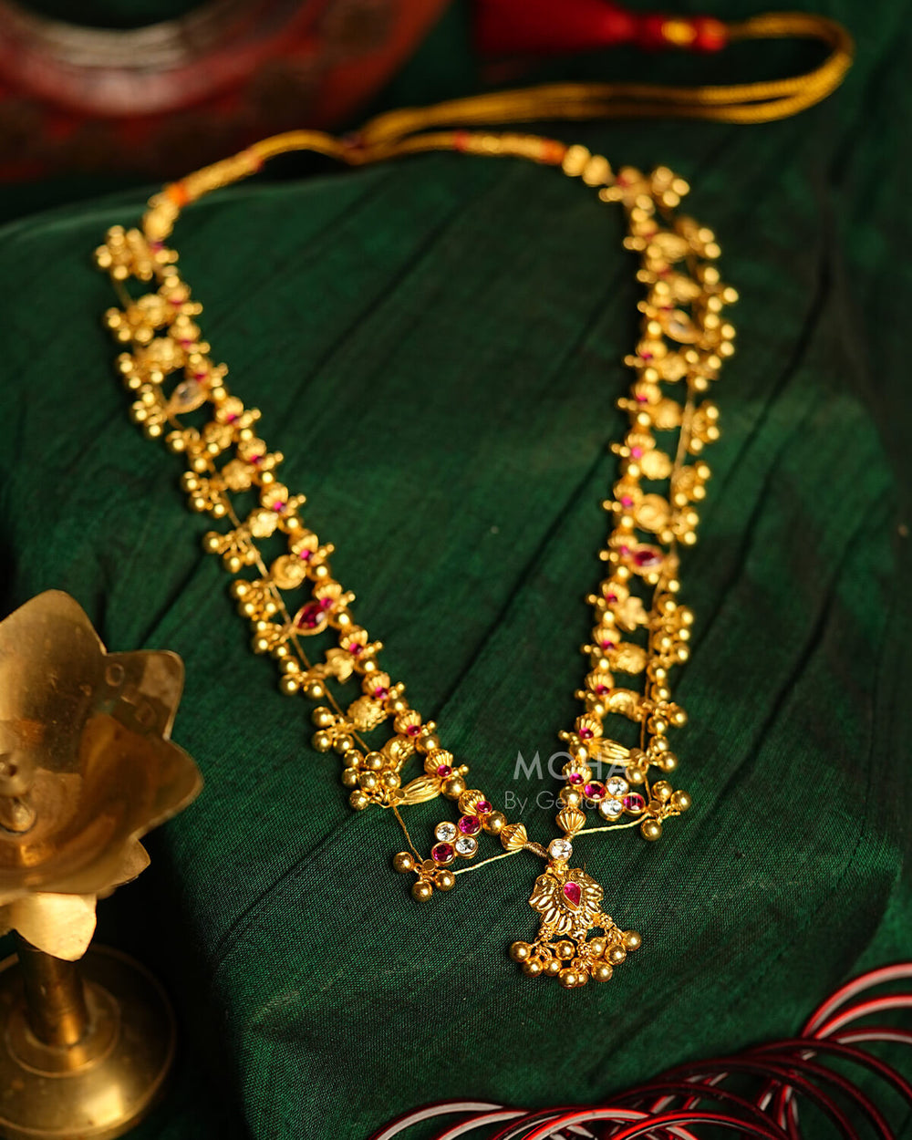 Ratna Saaj Necklace Gold Plated by MOHA