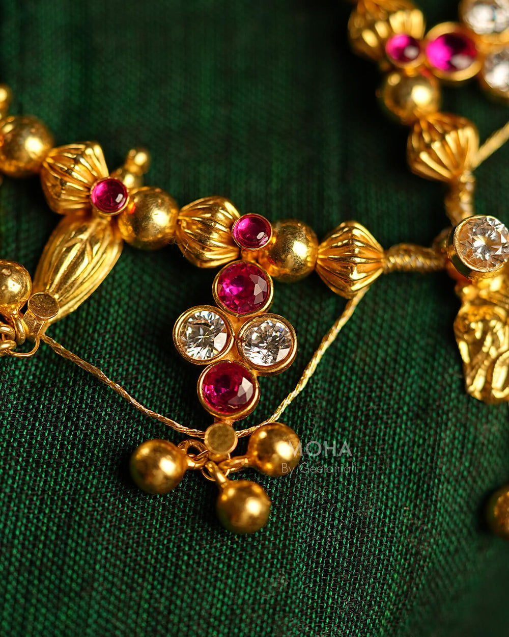 Ratna Saaj Necklace Gold Plated by MOHA
