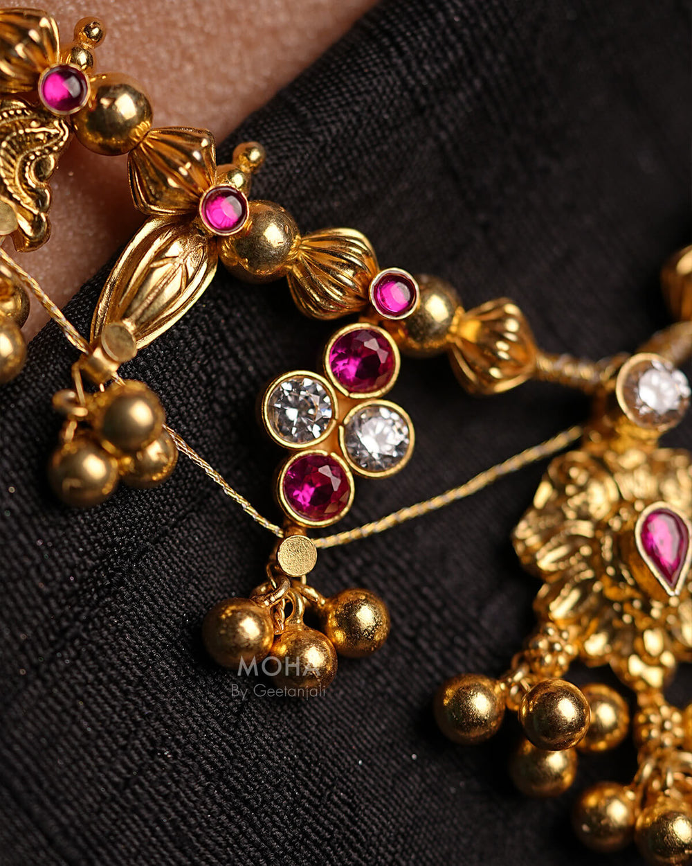 Ratna Saaj Necklace Gold Plated by MOHA
