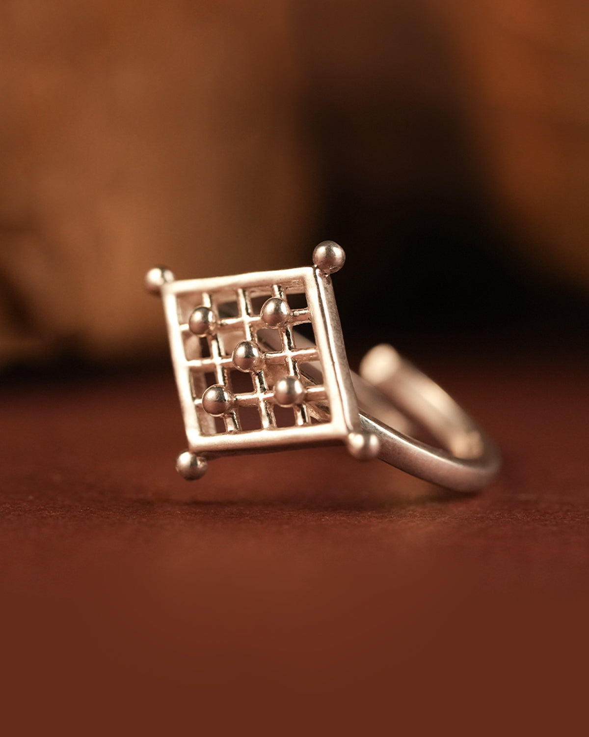 Ruchika Silver Finger Ring by MOHA