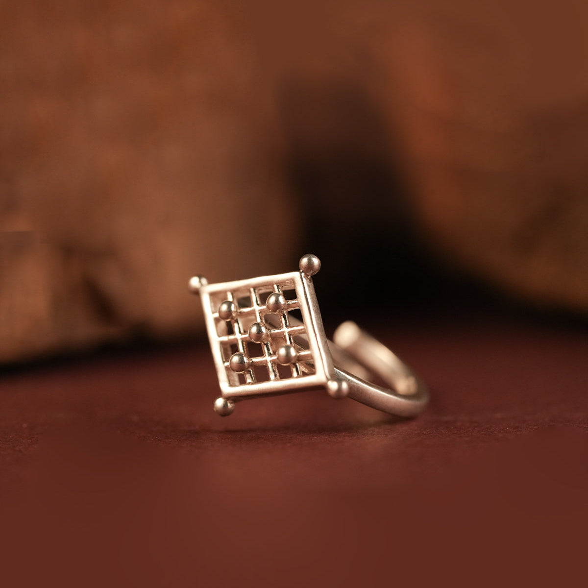 Ruchika Silver Finger Ring by MOHA