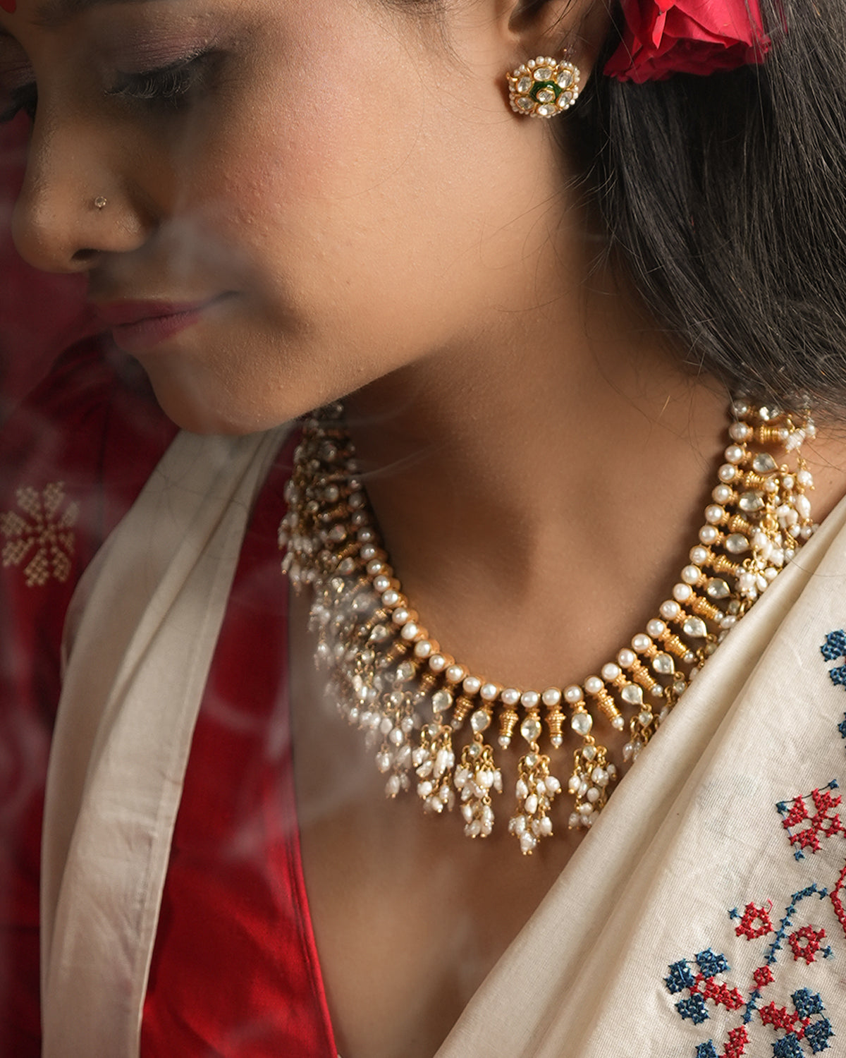 Rudrani Pearl Necklace by MOHA