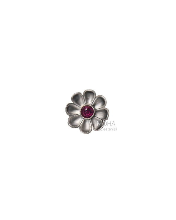 Sadafuli Silver Nose Pin by MOHA