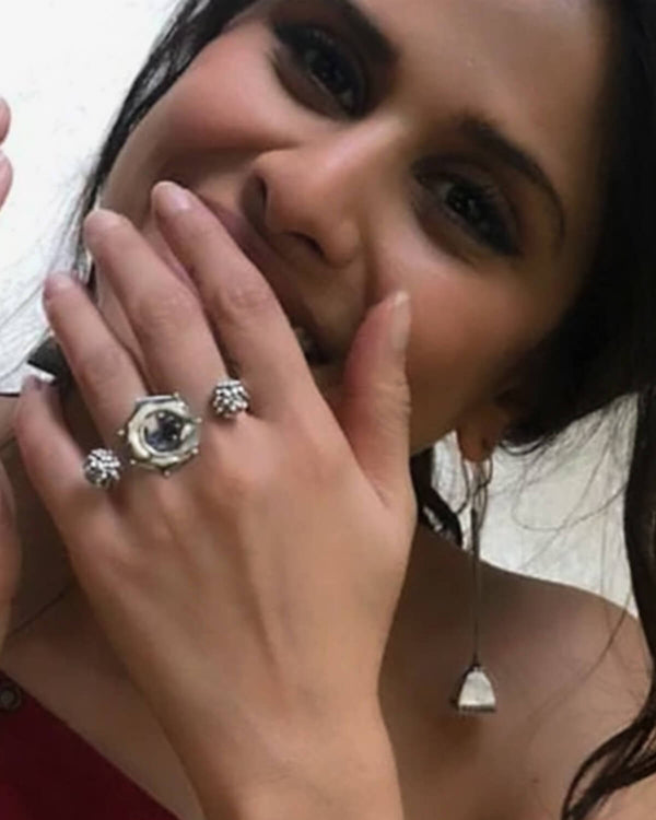 Cosmos Balance Silver Finger Ring By MOHA