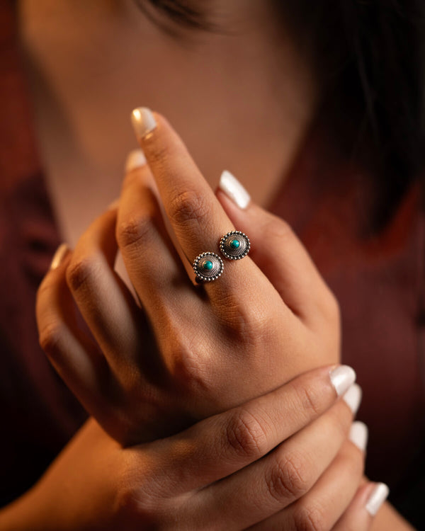 Sara Silver Finger Ring by Moha