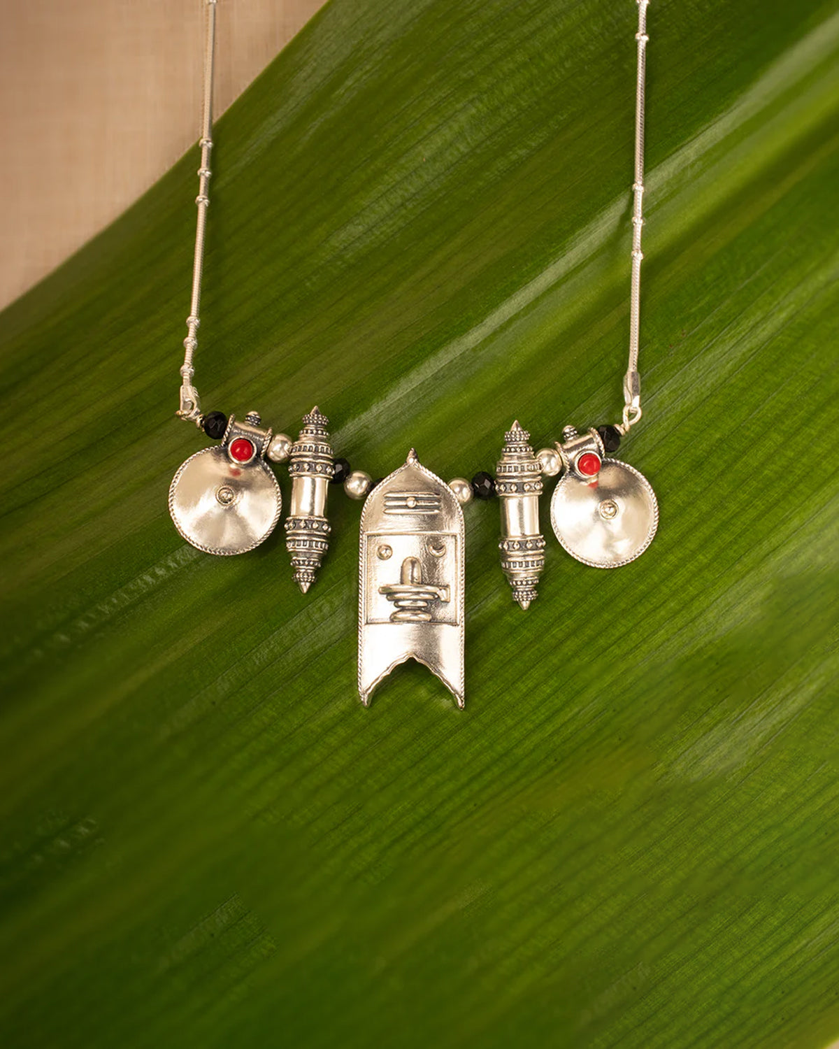 Shakti Silver Taali Chain by MOHA