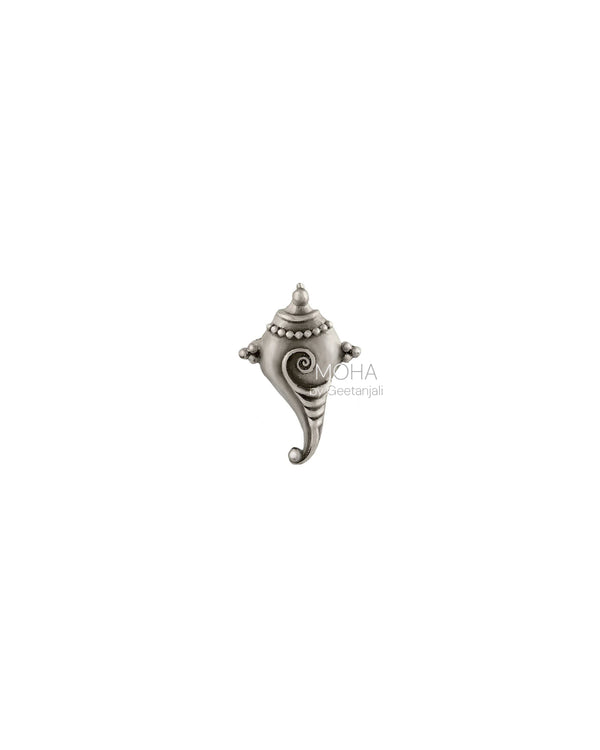 Shankha Silver Nose Pin by MOHA