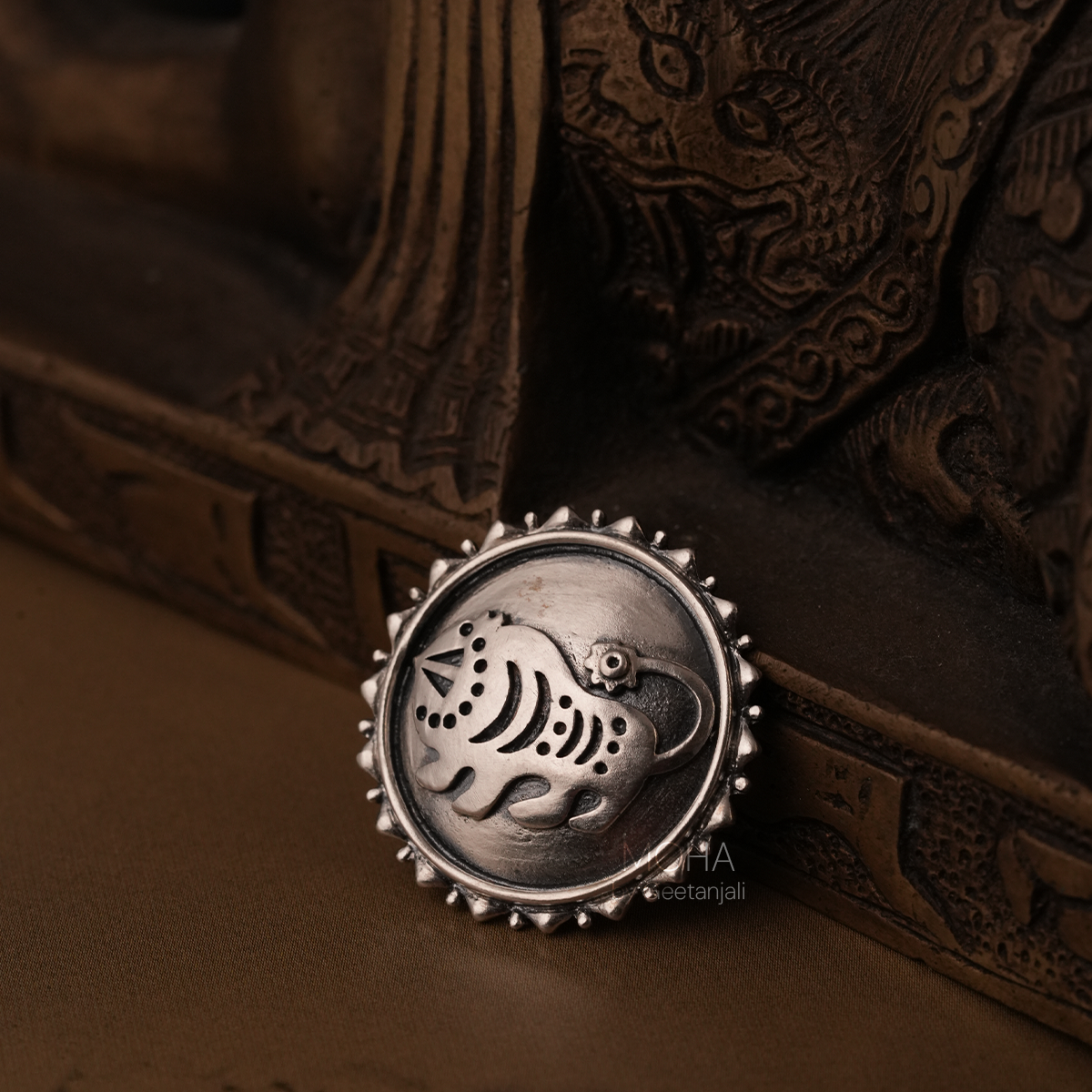 Shardul Silver Pendant by Moha (Only Pendant)