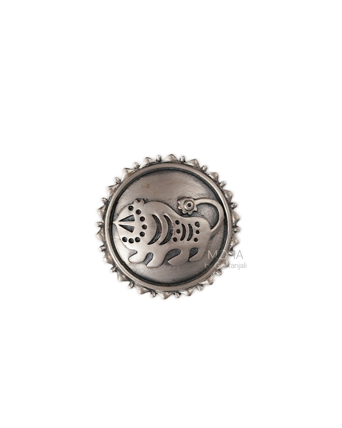 Shardul Silver Pendant by Moha (Only Pendant)