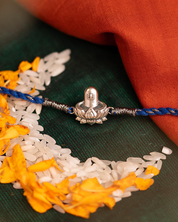Shivling Silver Rakhi by Moha