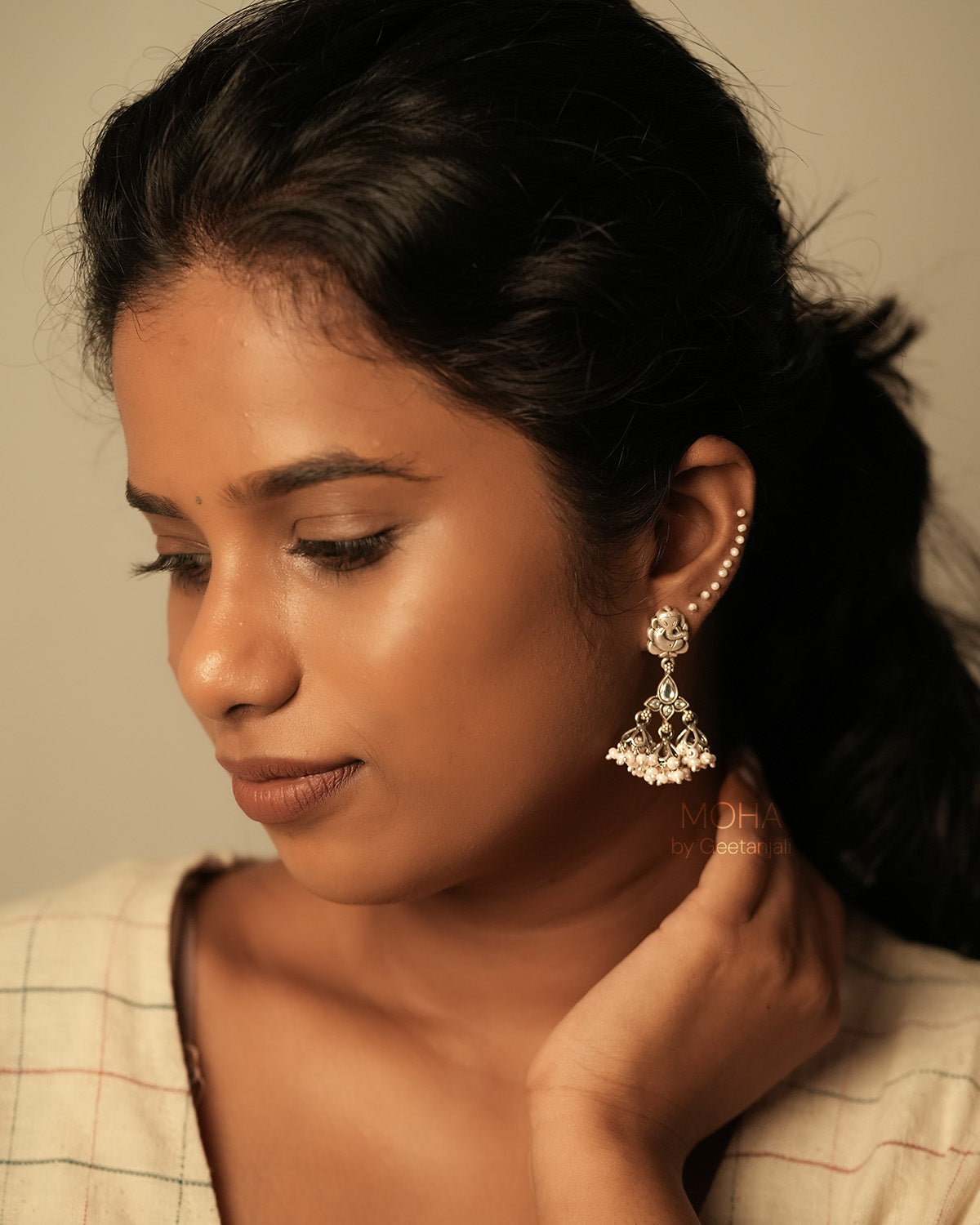 Shobha Silver Earrings by MOHA