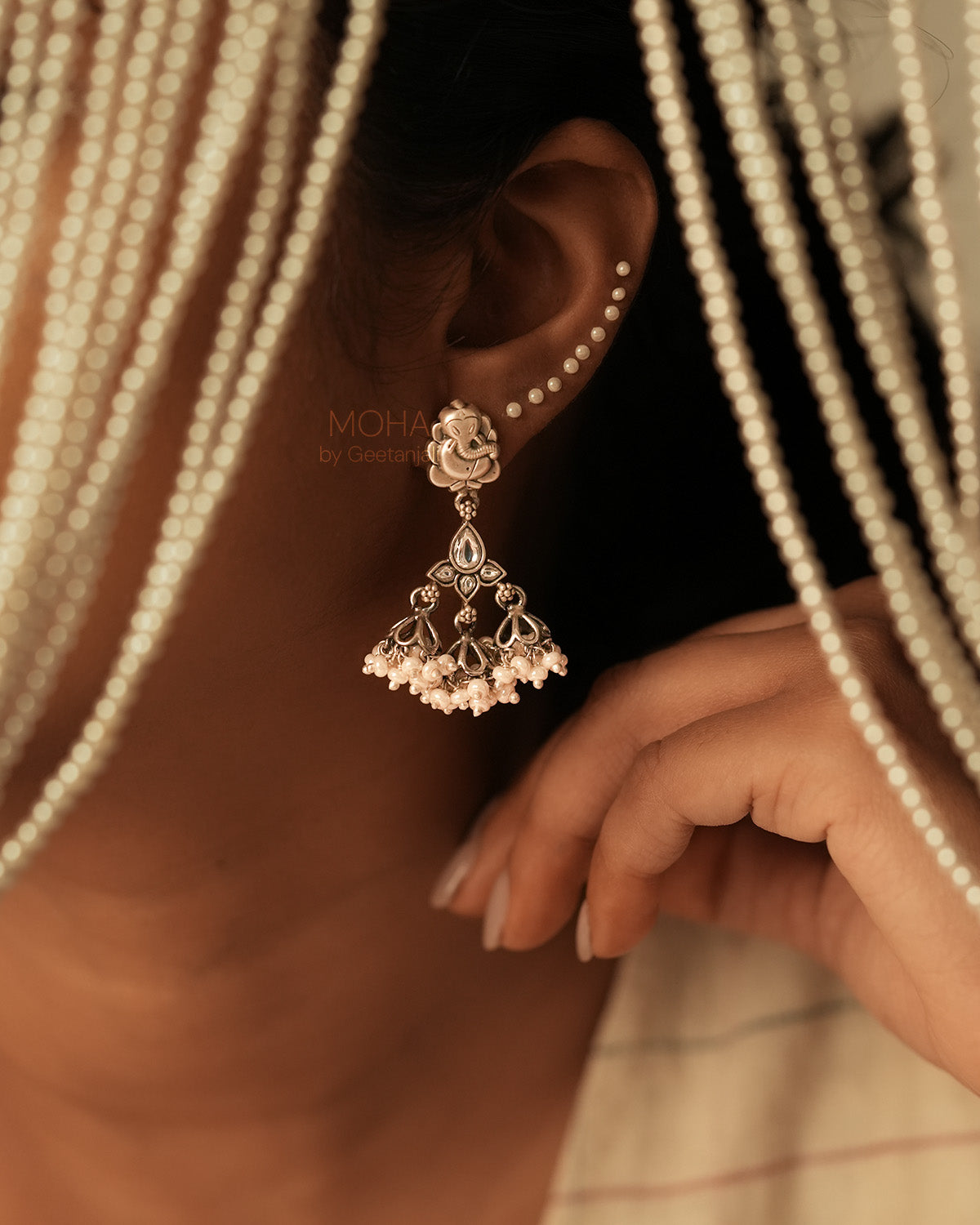 Shobha Silver Earrings by MOHA