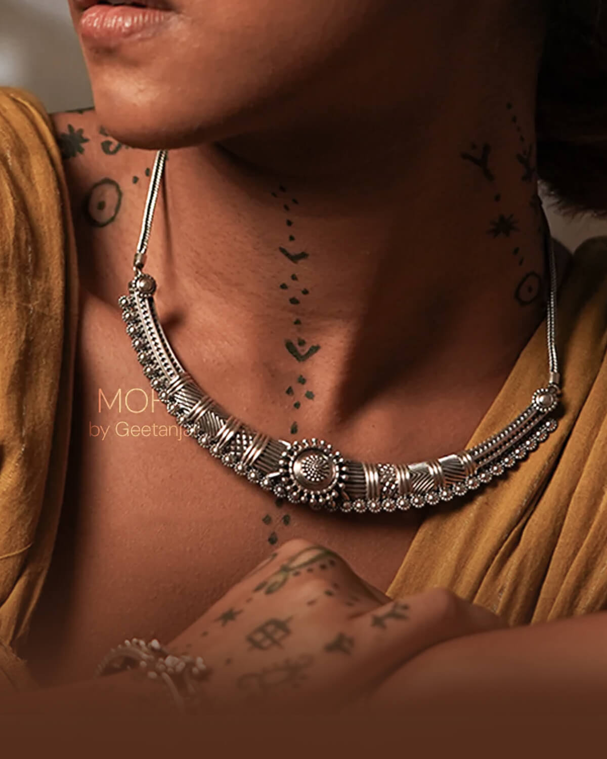 Shobhita Silver Necklace by MOHA