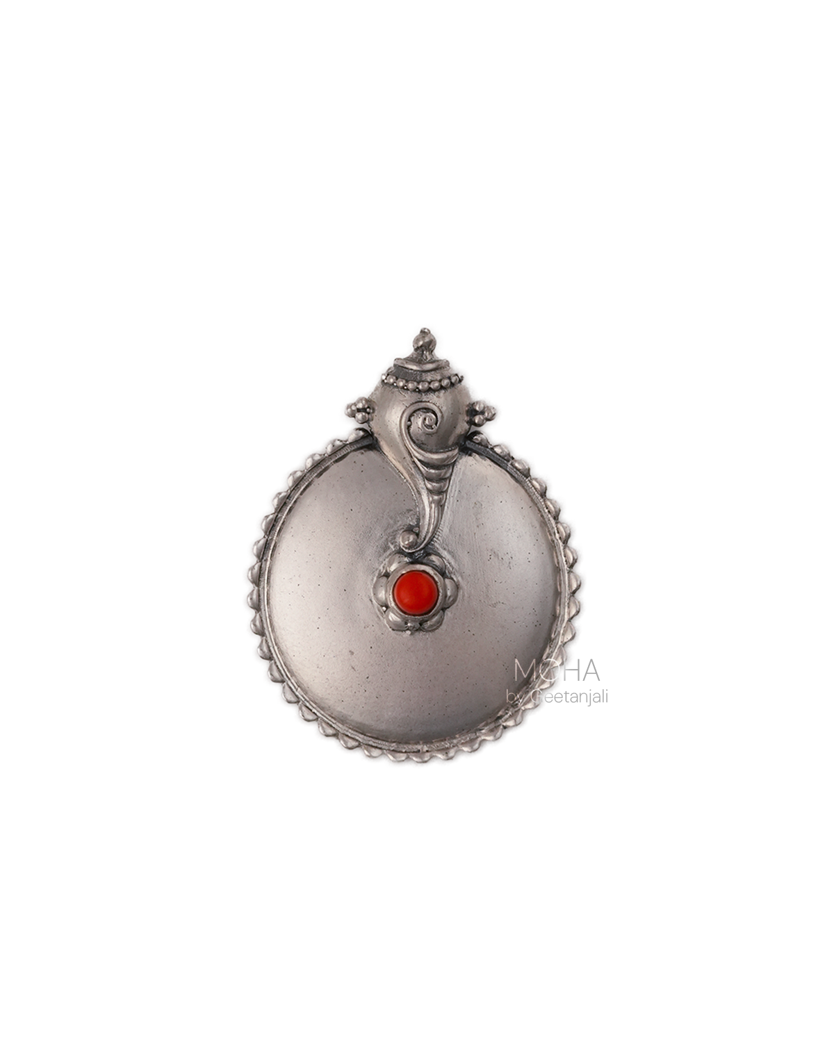 Shubh Silver Pendant by MOHA (Only Pendant)