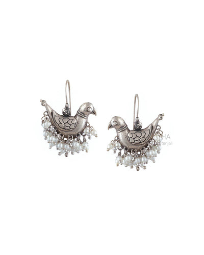 Shuk Sarika Silver Earrings by MOHA