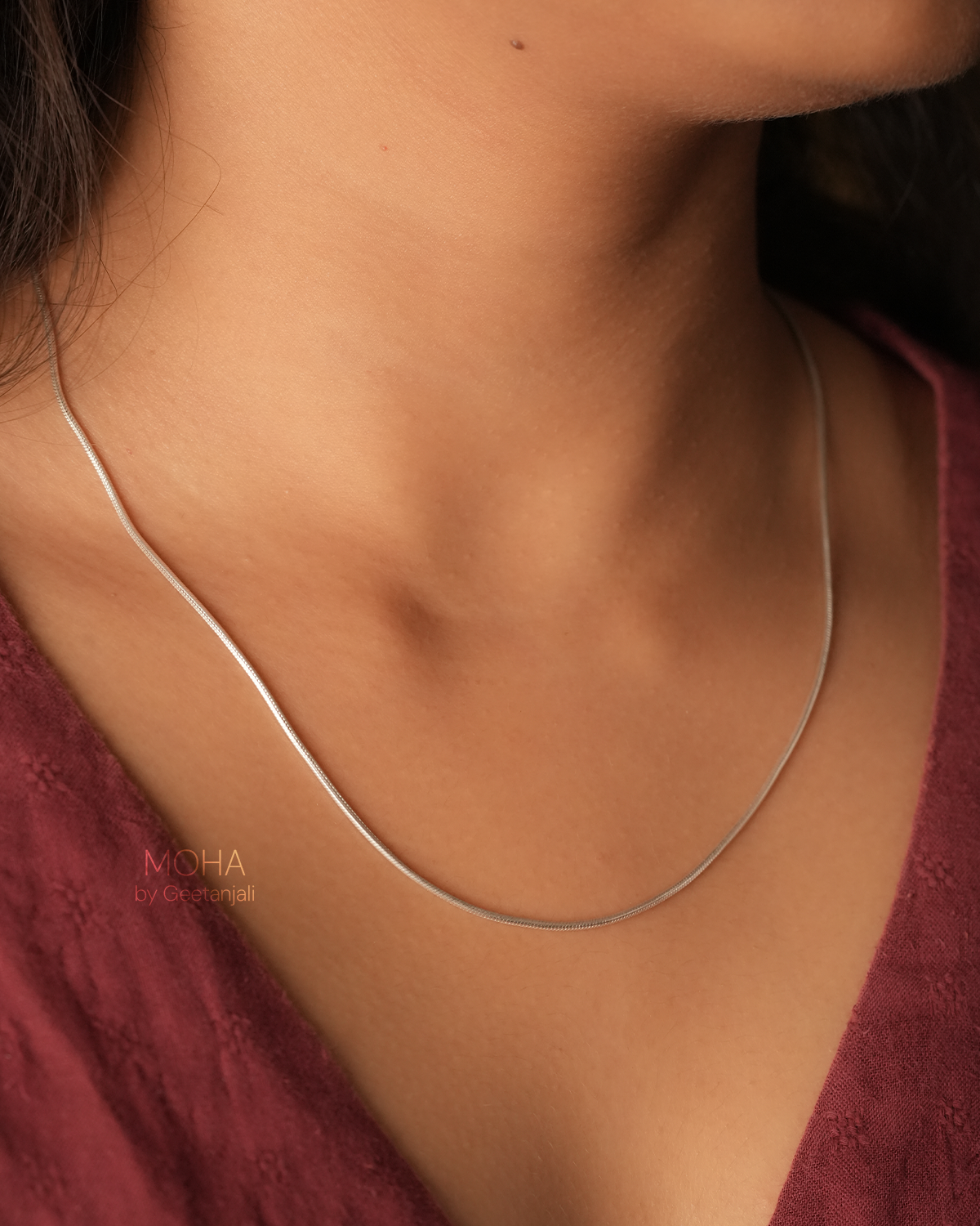 Silver Snake Chain by MOHA