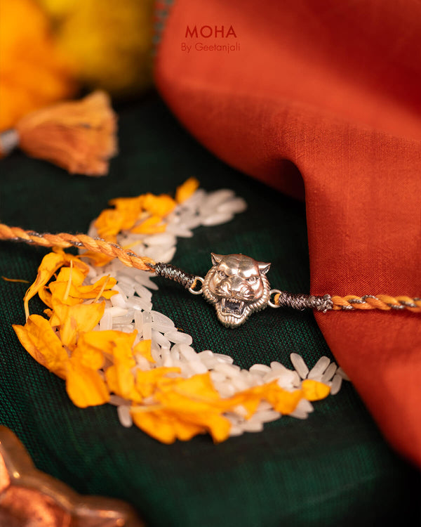 Simha Silver Rakhi by Moha