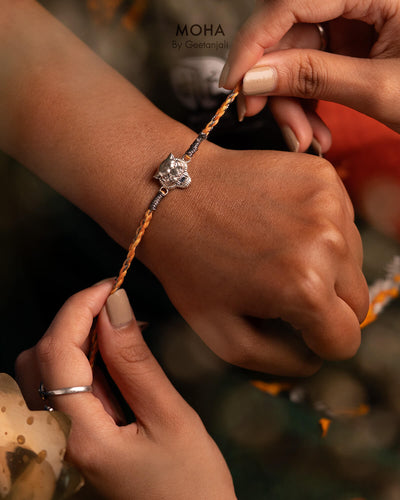 Simha Silver Rakhi by Moha