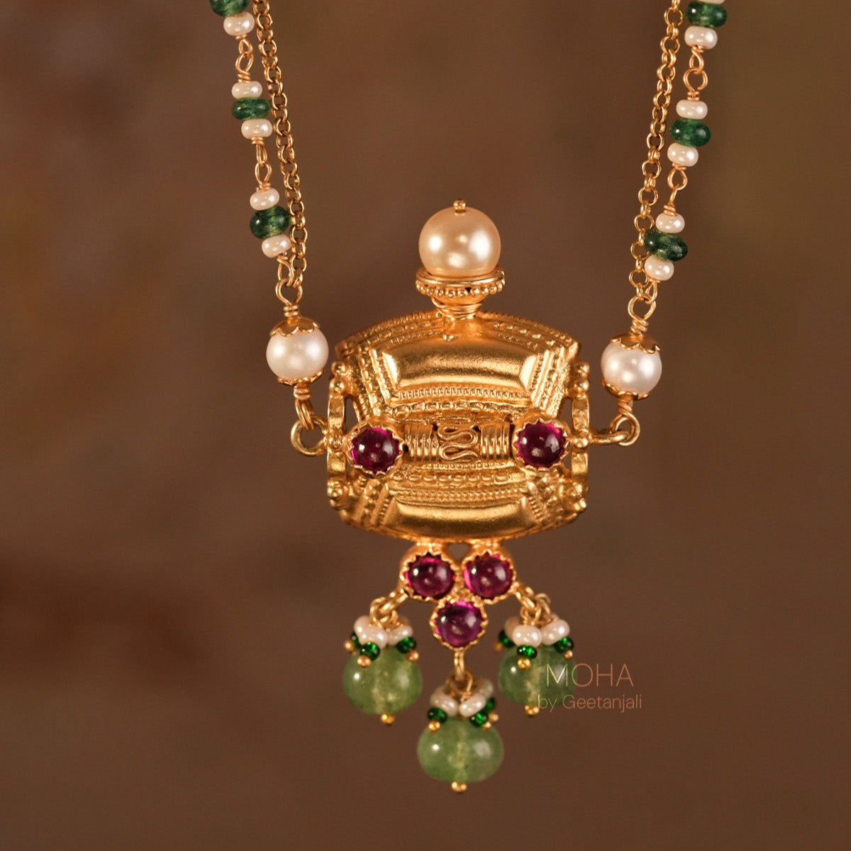 Sumukh Silver Pendant with Chain by MOHA